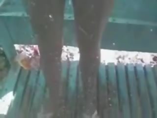 Incredible ass chick taking a shower on hidden cam