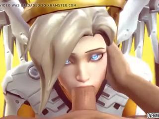 Fabulous Mercy from Overwatch gets to Suck on Big manhood Nicely