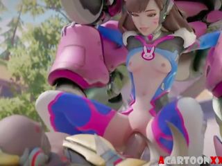 Sexy Overwatch Heroes get Pussy Fucked, x rated clip 82